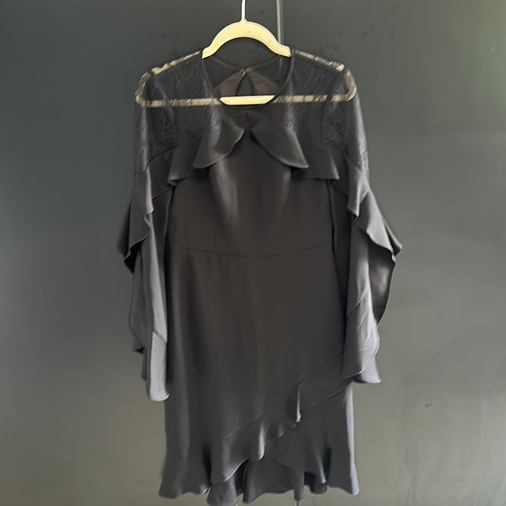 BCBG black backless dress. This is a stunning one